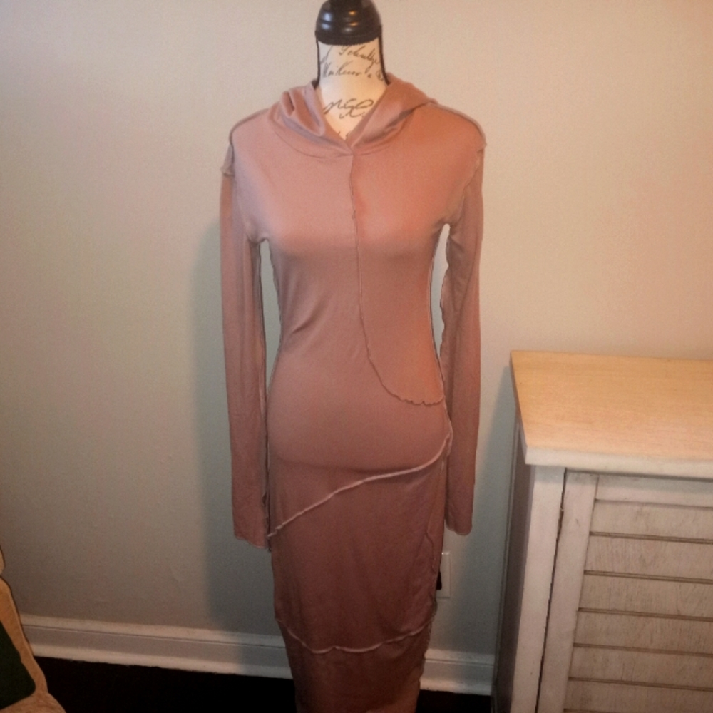 Brown Maxi Casual Dress